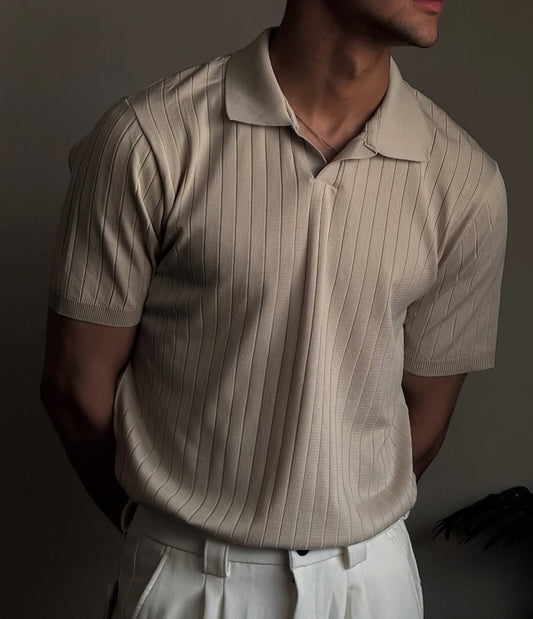 Biscuit Old Money Polo T-Shirt
