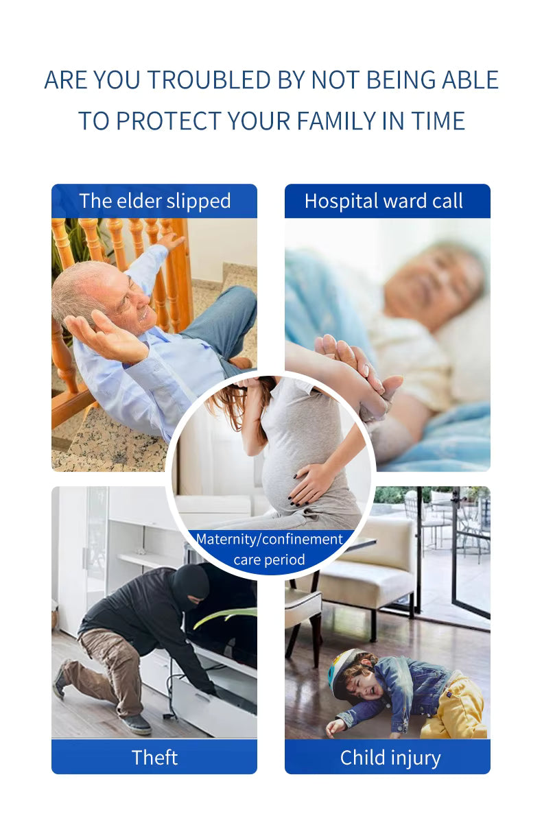 Tuya Smart WiFi SOS Emergency Button – Elderly Care, Personal Safety & Home Security Alarm