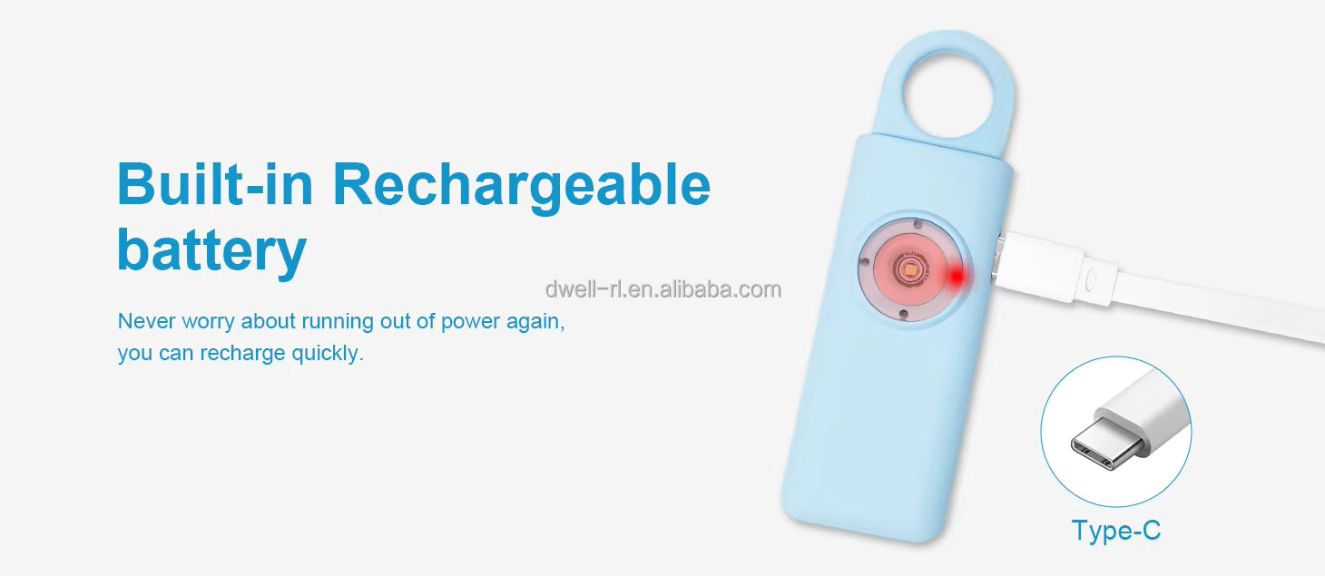 SOS Emergency Panic Alarm with GPS – 130dB Personal Safety Device for Women, Elderly & Kids