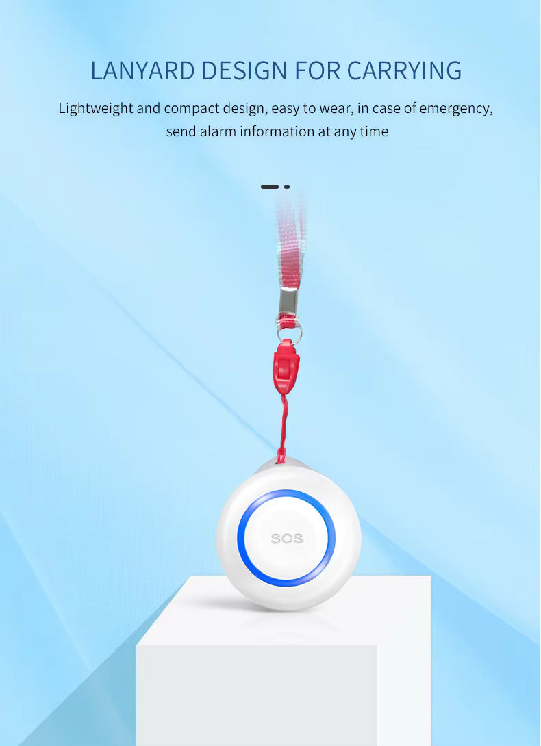 Tuya Smart WiFi SOS Emergency Button – Elderly Care, Personal Safety & Home Security Alarm