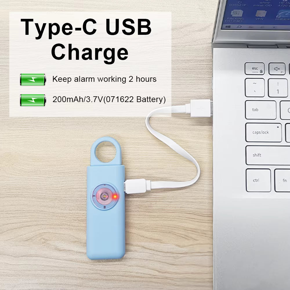 SOS Emergency Panic Alarm with GPS – 130dB Personal Safety Device for Women, Elderly & Kids