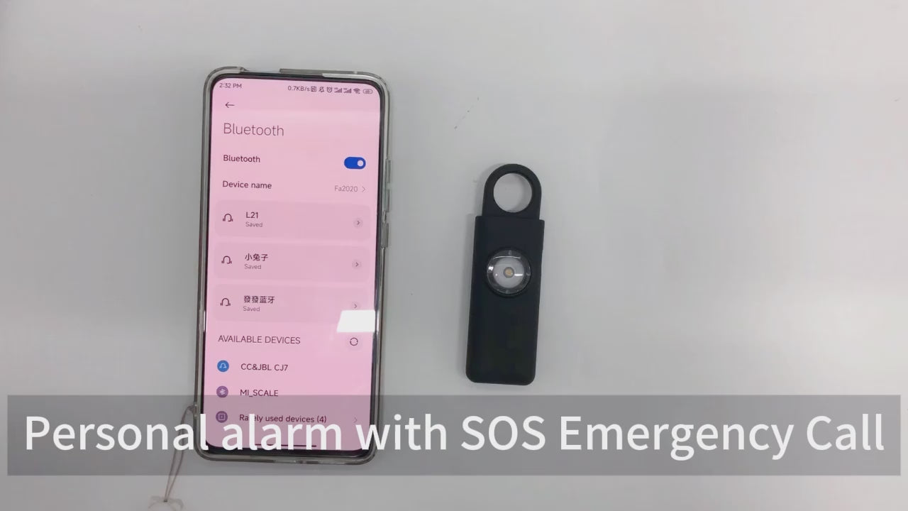 SOS Emergency Panic Alarm with GPS – 130dB Personal Safety Device for Women, Elderly & Kids